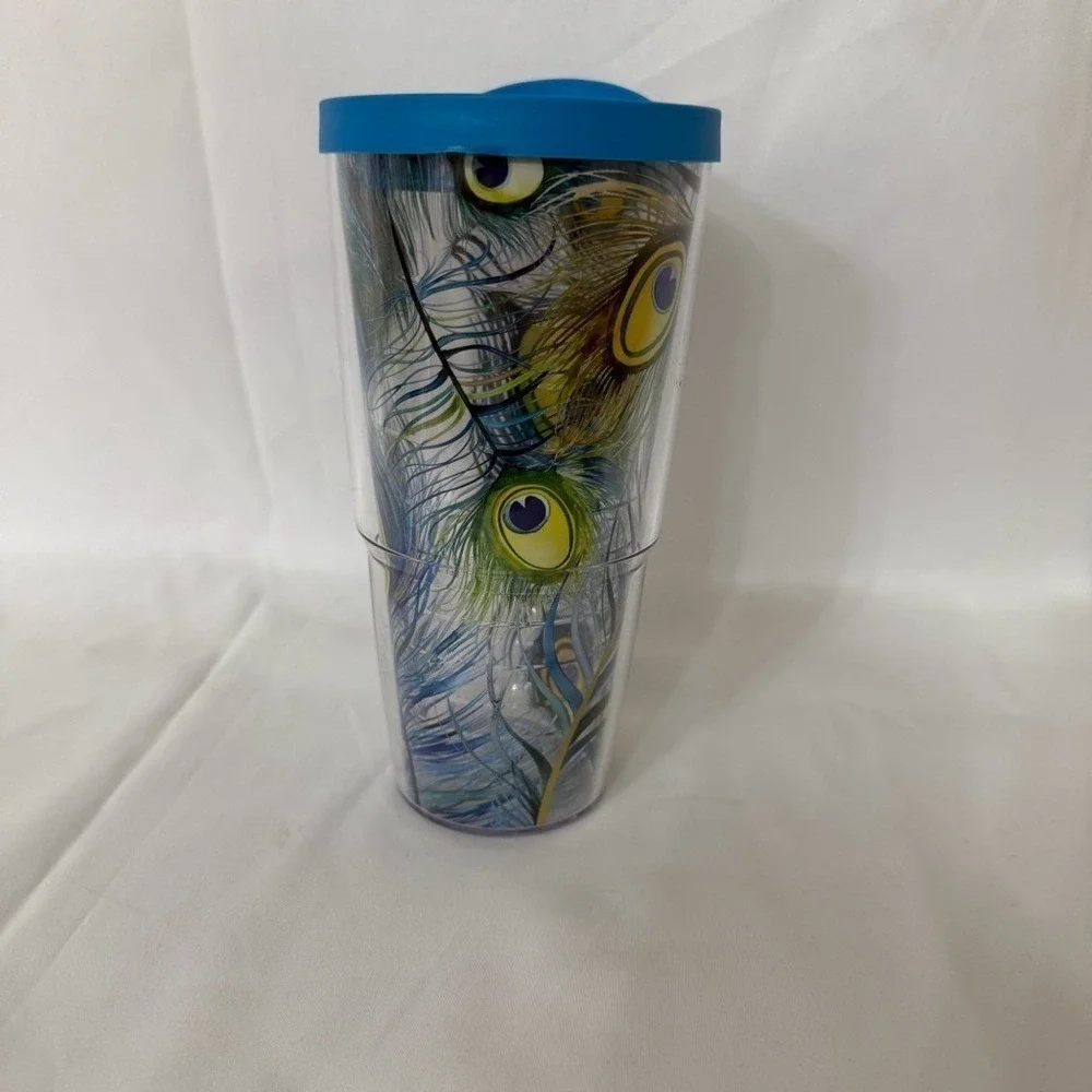 Tervis Peacock Colorful Tumbler 24 oz w. Lid-‎ Hot/Cold